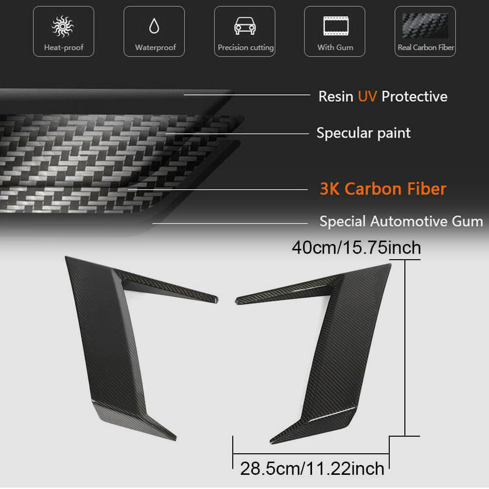 Carbon Front Fender Covers for Mercedes G сlass W463 2018-2024 - image 6