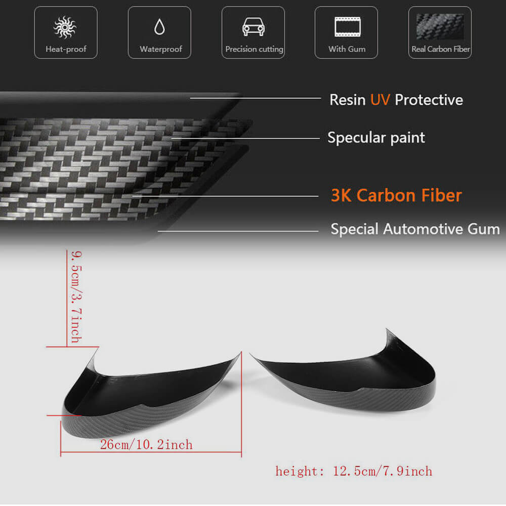 Mirror covers (2013-2021, Carbon) for Jaguar F-Type - image 6