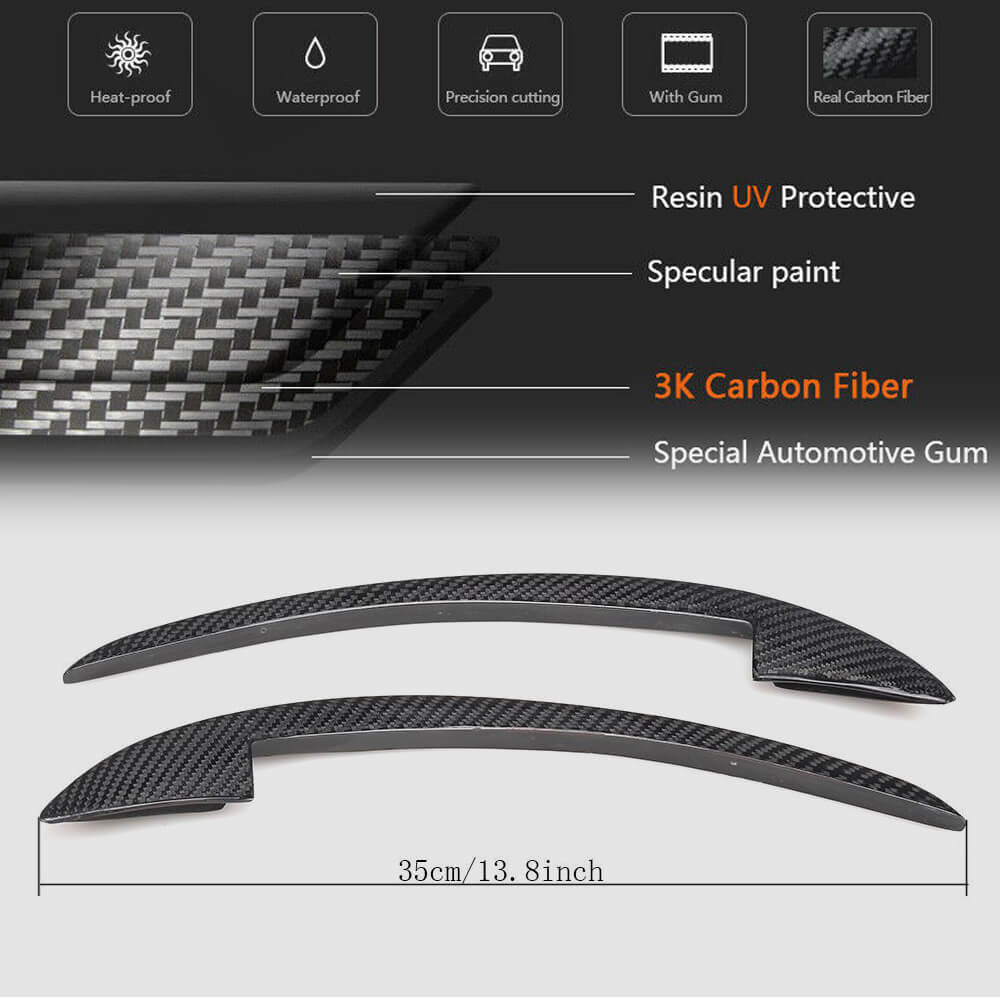 Front Bumper Extensions V2 (2011-2013, Carbon) for Ferrari 458 Italia 2009-2015 - image 6