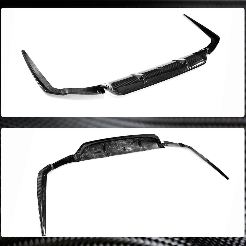 Rear Bumper Diffuser V6 (for M-Sport/M5 F90, Carbon) for BMW 5 Series G30/G31 2017-2023 - image 6
