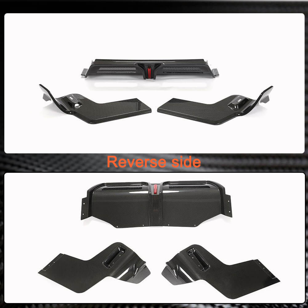 Rear bumper diffuser V2 (2021+, Carbon) for Porsche Macan 2014-2024 - image 6
