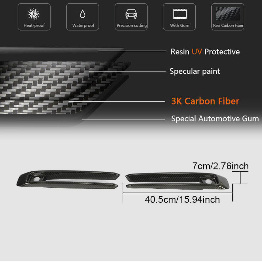 Covers for fog lights (for G63 AMG, Carbon) for Mercedes G class W463 2018-2024 - image 6