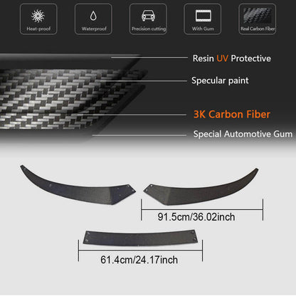 Front Bumper Lip V1 (2015-2020, Carbon) for Audi R8 2015- - image 6