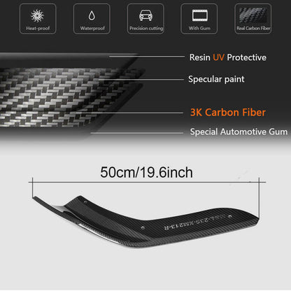 Front Bumper Splitters Carbon Fiber (for F87 M2 Competition 2016-2020) for BMW 2 Series F22/23 2014-2021 - image 6