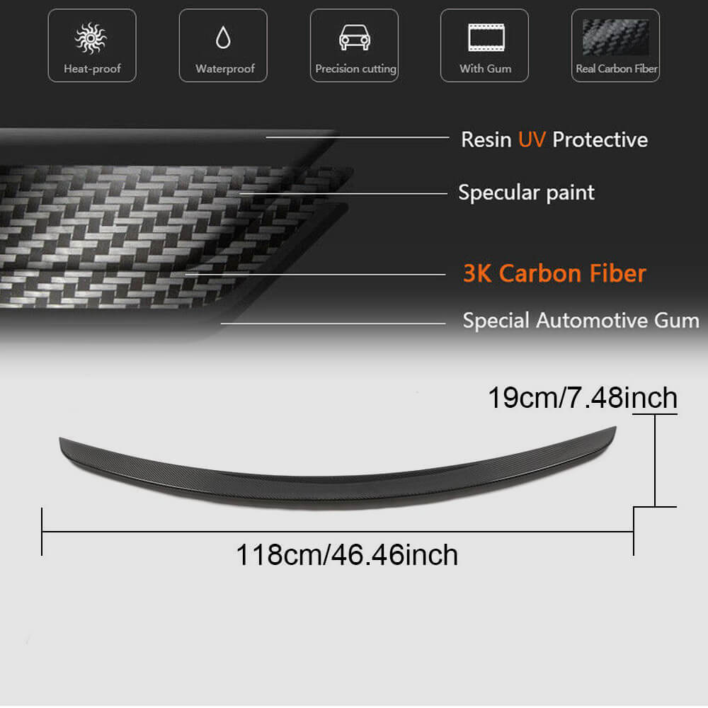 Spoiler V5 (for 2018-2020, Carbon) for Mercedes CLS C257 2018- - image 6