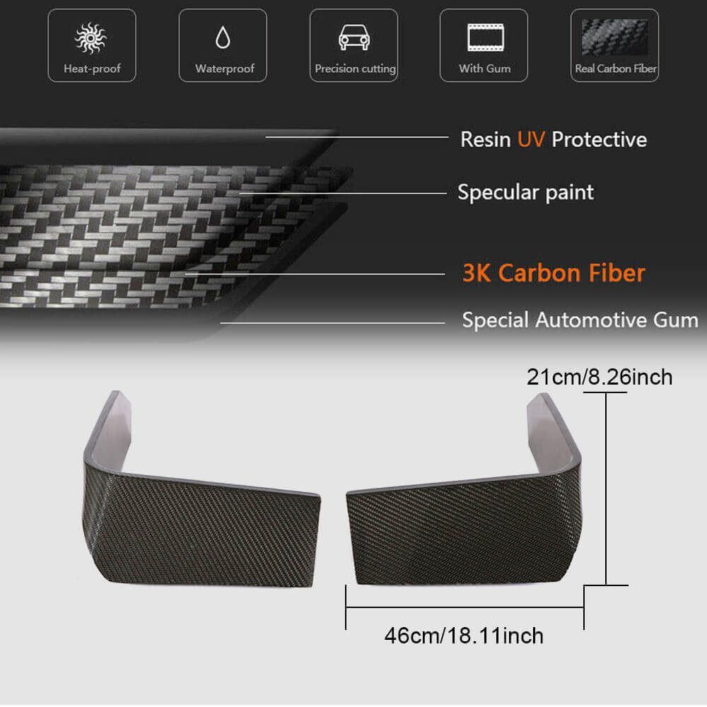 Fog light covers (for RS, 2016-2019, Carbon) for Audi TT 2014-2023 - image 6