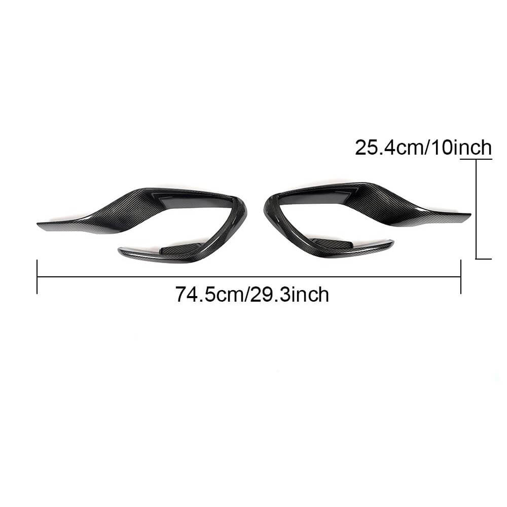 Covers on the front bumper (for GT43/GT50/GT53 2018-2022, Carbon) for Mercedes AMG GT 4 X290 - image 6