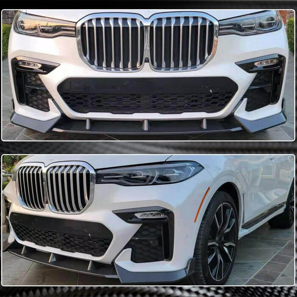 Front Bumper Lip Carbon Fiber (M-Sport) for BMW X7 G07 2019 - image 10
