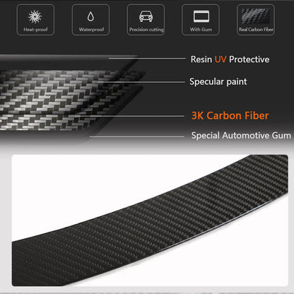 Rear Trunk Spoiler Dry Carbon Fiber V5 (2019-2022) for Tesla Model 3 - image 6