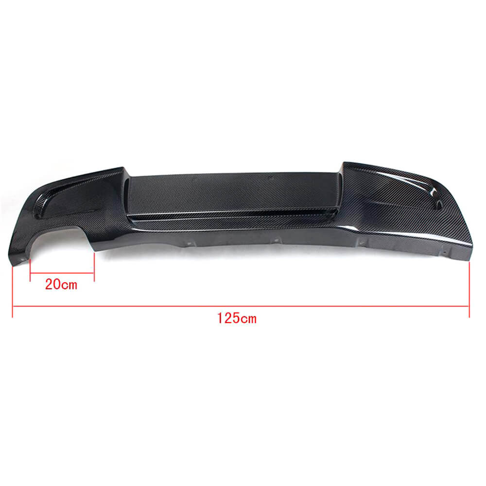 Rear Bumper Diffuser V2 for E87 M-Sport, Carbon for BMW 1 Series E81/E82/E87/E88 2004-2011 - image 6
