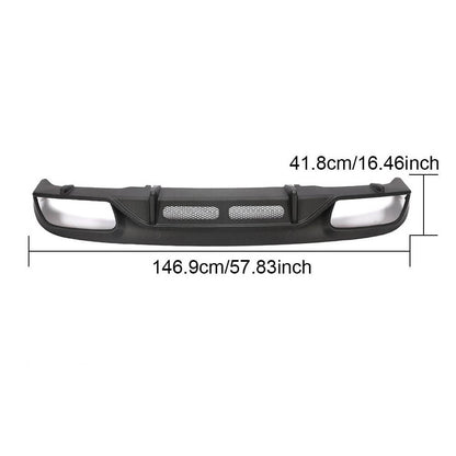 Rear bumper diffuser (for coupe/cabriolet C63 AMG 2019-2021, Carbon) for Mercedes C-class W205 2014-2021 - image 6