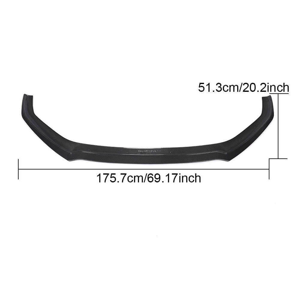 Front bumper lip V1 (for S-Line 2016-2020, Carbon) for Audi A5 2016-2025 - image 6