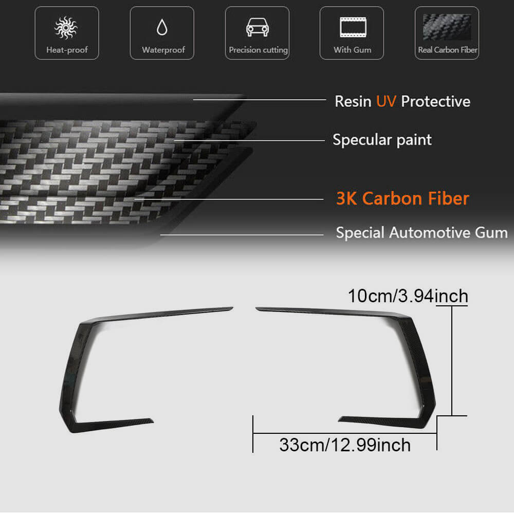 Front Bumper Flap Covers (Dry Carbon) for Lamborghini Urus 2018- - image 6