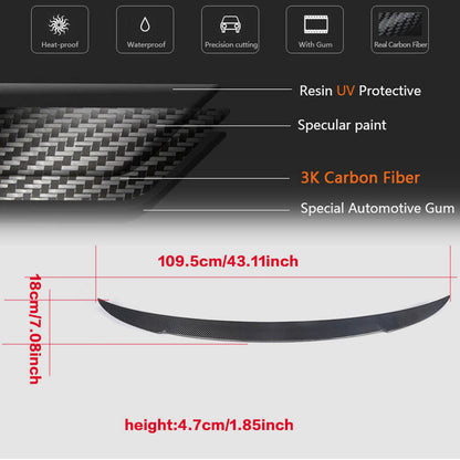 Spoiler V2 (Carbon) for Maserati Ghibli 2013-2023 - image 6