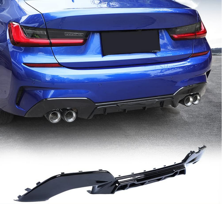 Rear Bumper Diffuser V7 (for M-Sport 2018-2022, Carbon) for BMW 3 Series G20/G21 2018- - image 6