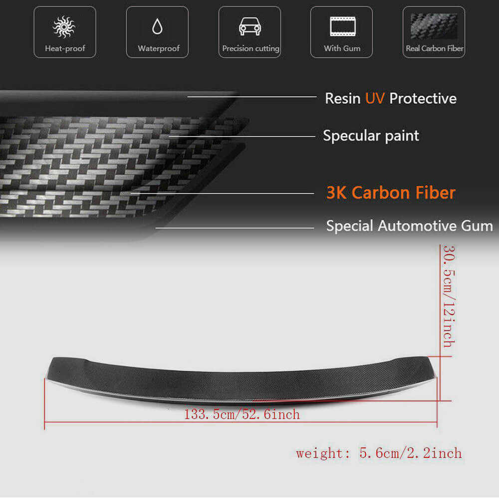 Spoiler V1 (Carbon) for Audi ТТ 2006-2014 - image 6