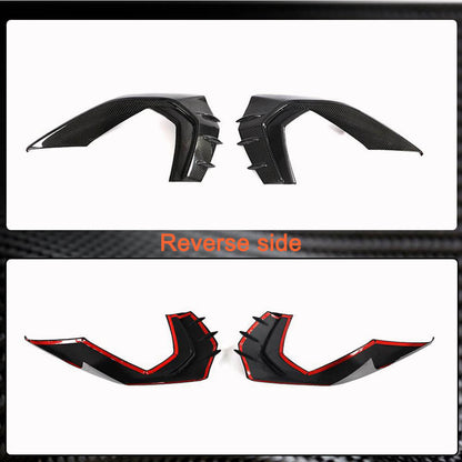 Front bumper extensions (for S-Line SD 2020-2023, Carbon) for Audi A3 2020- - image 6