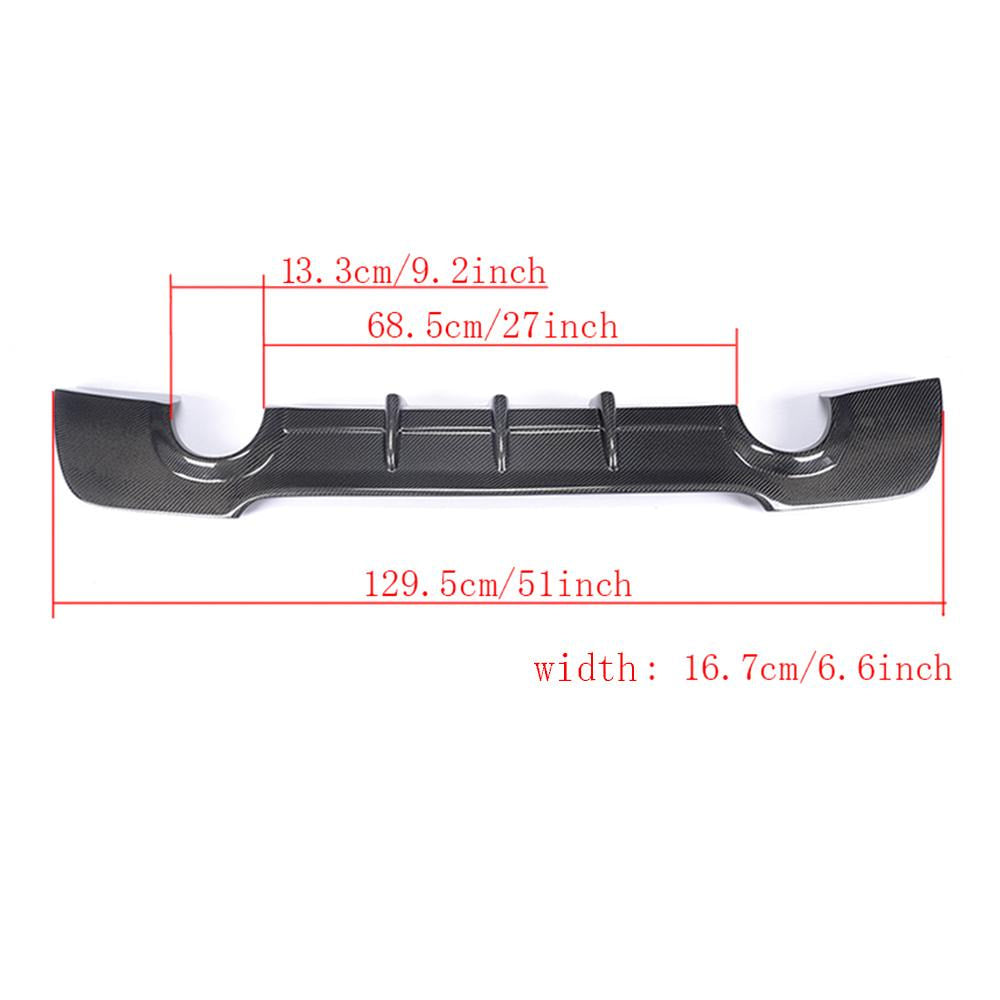 Rear Bumper Diffuser V2 for E92/E93 M-Sport, Carbon for BMW 3 Series E-90/91/92/93 2005-2011 - image 6