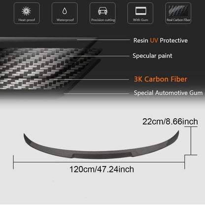 Trunk Lid Spoiler Carbon V8 (for F36) for BMW 4 Series F32/F33/F36 2012-2020 - image 6