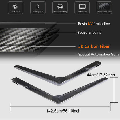 Snorkel (for 2004-2018, 2 pcs, Carbon) for Mercedes G сlass W463 1990-2018 - image 6