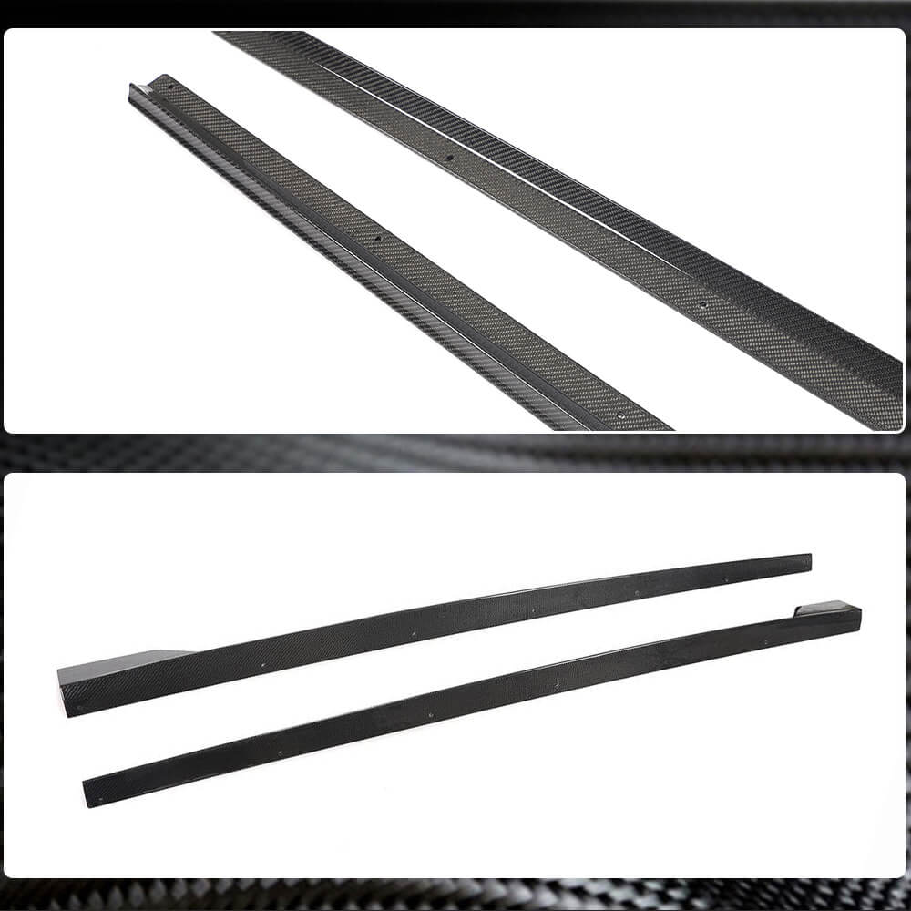 Side Skirts V1 (for S-Line SD, Carbon) for Audi A3 2012-2020 - image 6