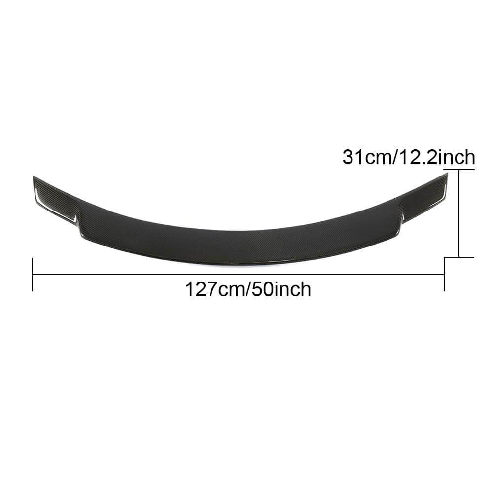 V8 spoiler (for SD 2015-2021, Carbon) for Mercedes C-class W205 2014-2021 - image 6