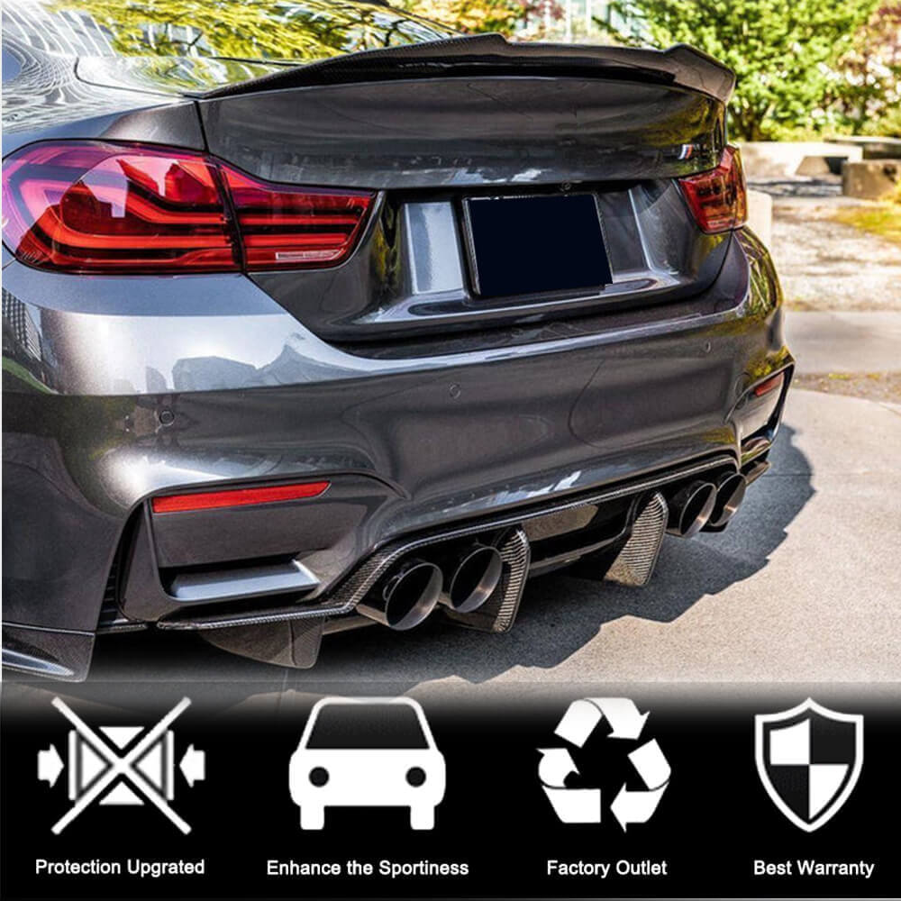 Rear Trunk Spoiler Carbon Fiber V1 (for F82) for BMW 4 series F-32 2012-2020 - image 6