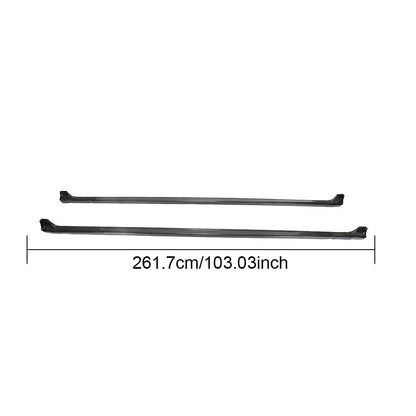 Side sills (Long base, Carbon) for Mercedes Vito / V-class W447 2014↗ year - image 6