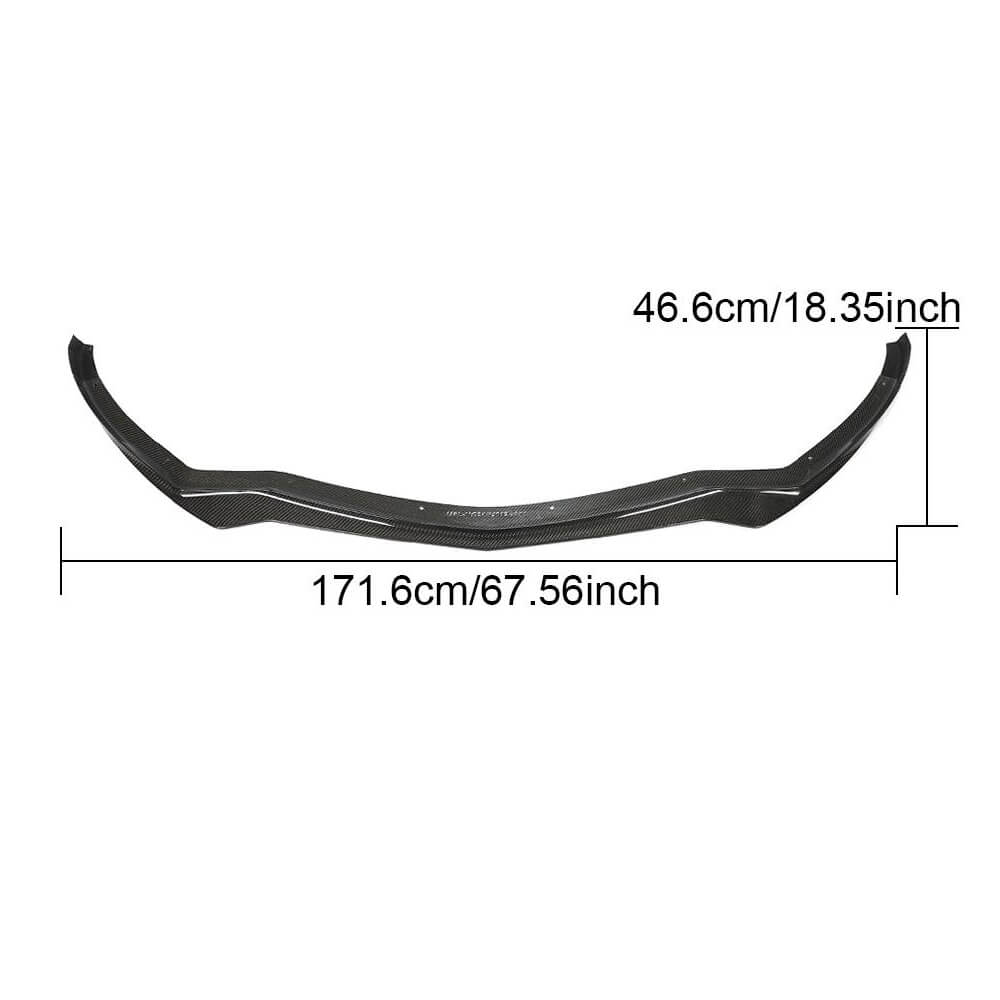 Front Bumper Lip V1 Add-on (for Base, Carbon) for Alfa Romeo Giulia 2016-2022 - image 6