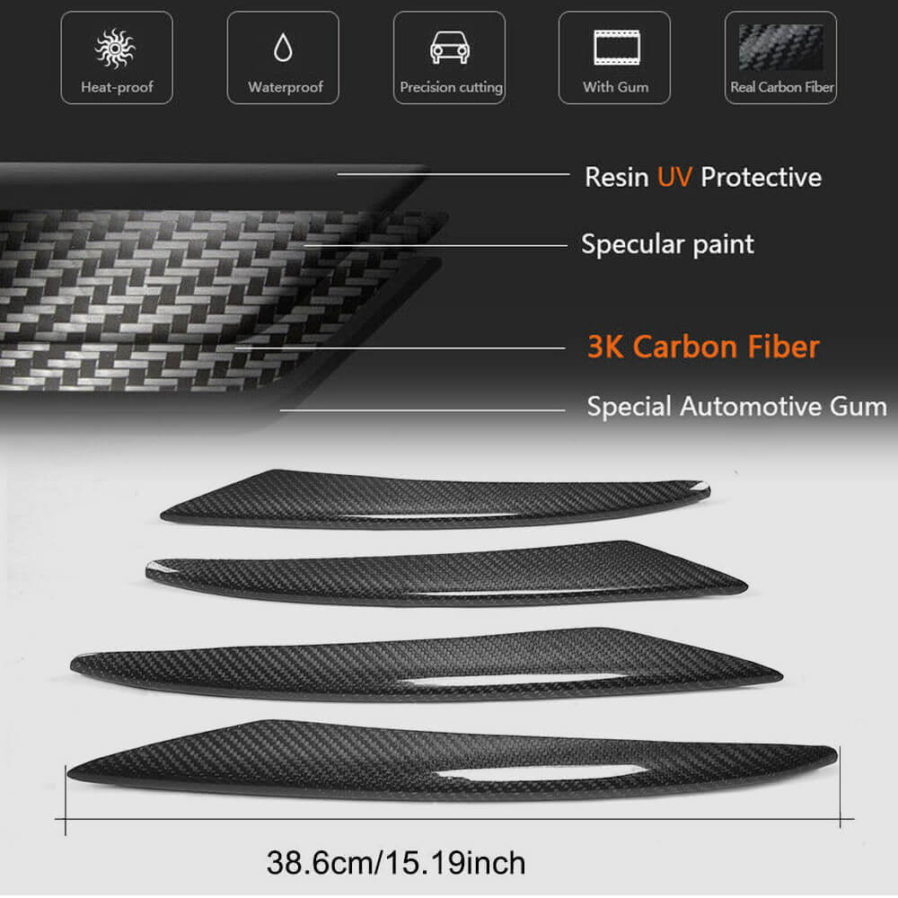 Carbon Front Bumper Covers (for AMG-Line/E43 AMG 2016-2019) for Mercedes E-сlass W213 2016-2023 - image 6