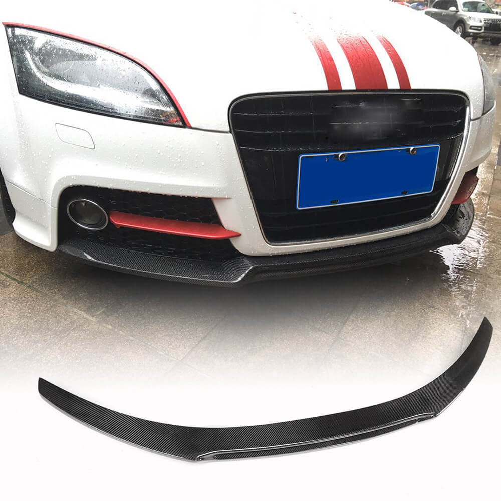 Front Bumper Lip V2 (Carbon) for Audi ТТ 2006-2014 - image 6
