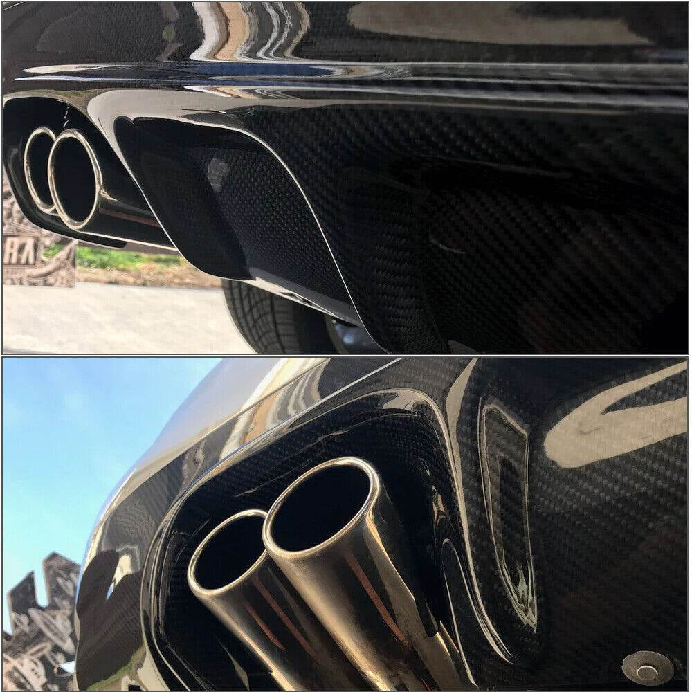Rear Bumper Diffuser Carbon Fiber V3 (for M3) for BMW 3 series E-46 1998-2006 - image 6