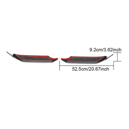 Front Bumper Flap Covers for G63 AMG 2019-2021 Carbon for Mercedes G сlass W463 2018-2024 - image 6