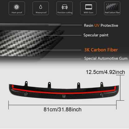 Front Bumper Lip Dry Carbon Fiber V6 (for M5 2017-2020) for BMW 5 Series G30/31 2017-2023 - image 6