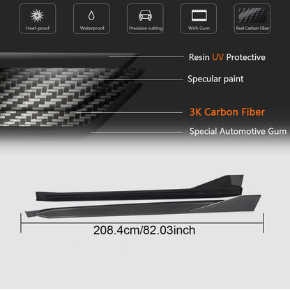 Side Skirts Wet/Dry Carbon Fiber V1 (for G82/G83) for BMW 4 series G22/23/26 2020- - image 6