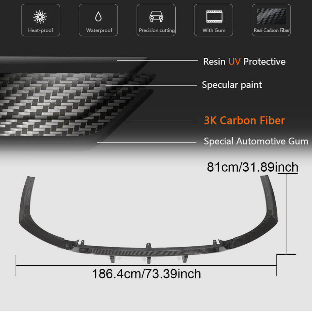 Rear Bumper Diffuser V2 (for M-Sport 2017-2020, Carbon) for BMW 6 Series G32 2017- - image 6