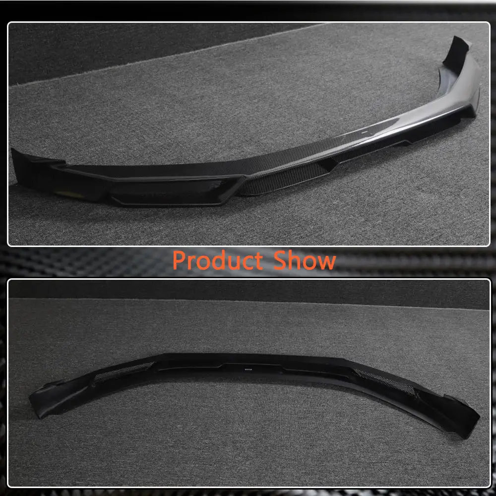 Lip front bumper cover (2021-2024, Carbon) for Zeekr 001 - image 6