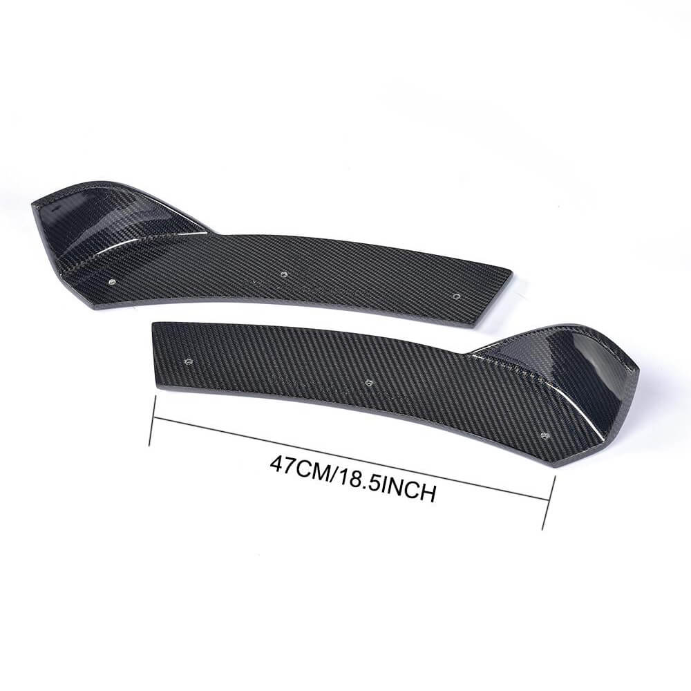 Front Bumper Flap Extensions (for M-Sport, Carbon) for BMW 4 Series F-32 2012-2020 - image 6