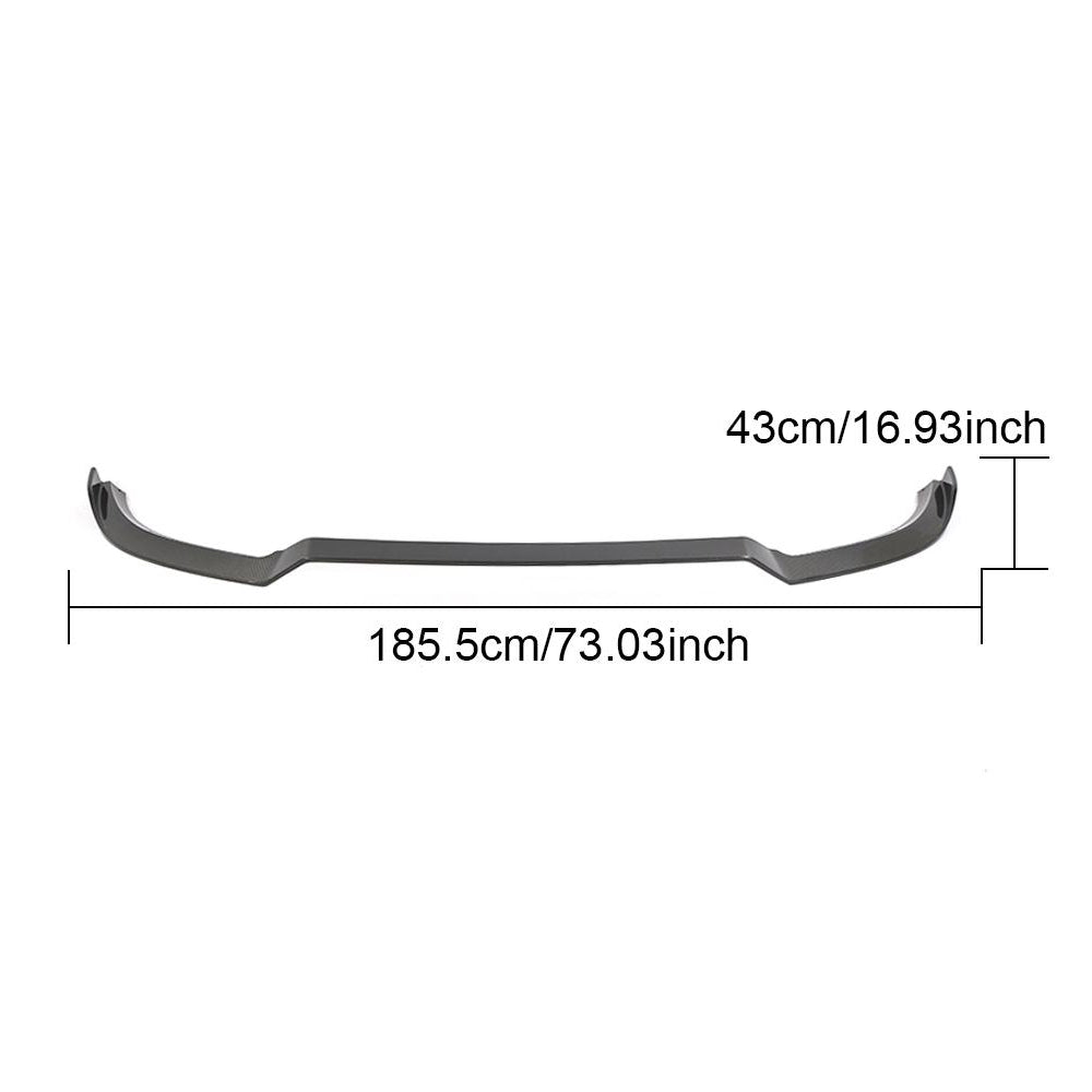 Cover on the front bumper Lip (for E63 AMG 2013-2016, Carbon) for Mercedes E-class W212 2009-2016 - image 6
