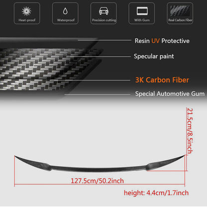 Spoiler V3 (Carbon) for Maserati Quattroporte 2013-2023 - image 6