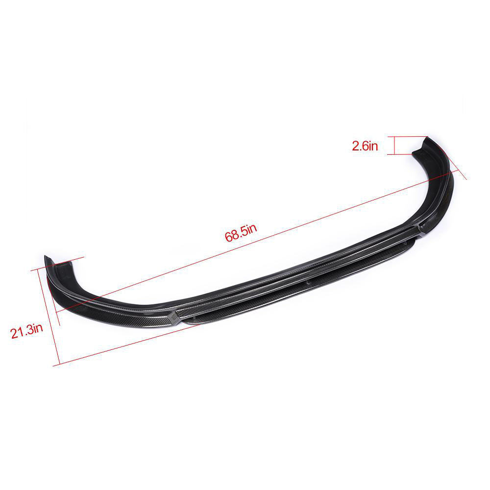 Lip V3 front bumper cover (for GTI HB 2012-2017, Carbon) for Volkswagen Golf 7/E-Golf - image 6