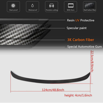 Rear Trunk Spoiler Carbon Fiber V3 (SD) for BMW 3 series F-30/31/34 2012-2019 - image 6