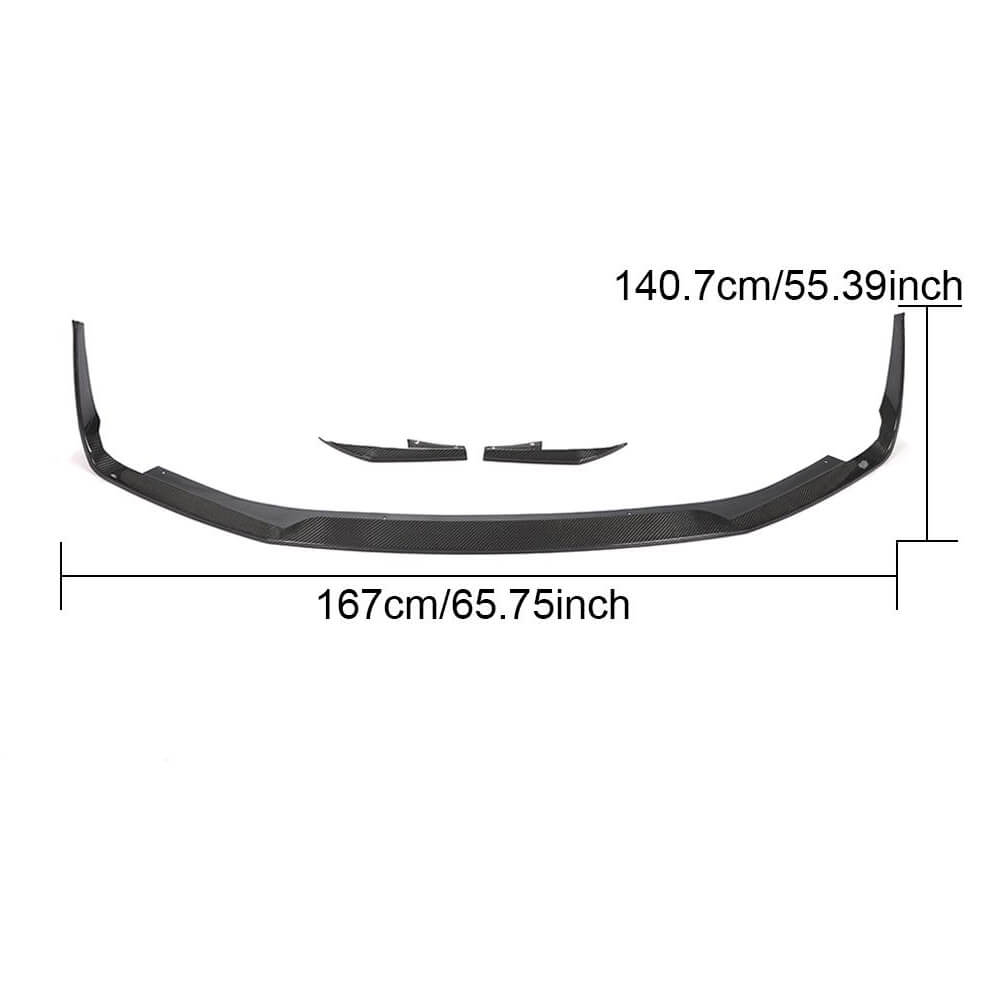 Front bumper lip V2 (2017-2021, Carbon) for Subaru BRZ 2012-2021 - image 6