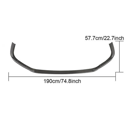 Front Bumper Lip Spoiler (for Base/F-Sport 2018-2020, Carbon) for Lexus ES 2018- - image 6