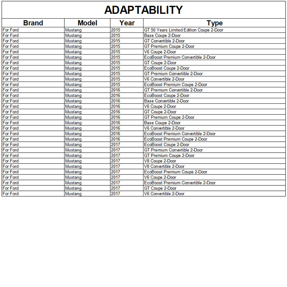 Rear Bumper Diffuser V2 (2015-2017, Carbon) for Ford Mustang 2015-2023 - image 6