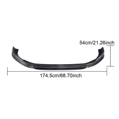 Front Bumper Lip Spoiler (for R/R-Line 2012-2017, Carbon) for Volkswagen Golf 7/E-Golf 2012-2020 - image 6