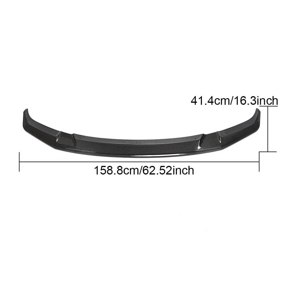 Front Bumper Lip V1 for F87 M2 Competition, Carbon for BMW 2 Series F22/23 2014-2021 - image 6