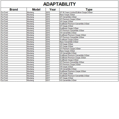 Rear Bumper Diffuser V2 (2015-2017, Carbon) for Ford Mustang 2015-2023 - image 6