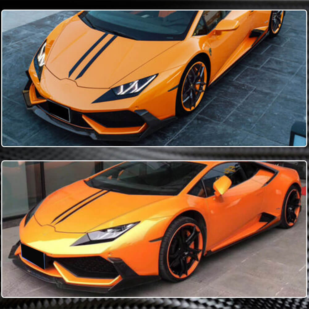 Front Bumper Lip Dry Carbon Fiber for Lamborghini Huracan - image 6
