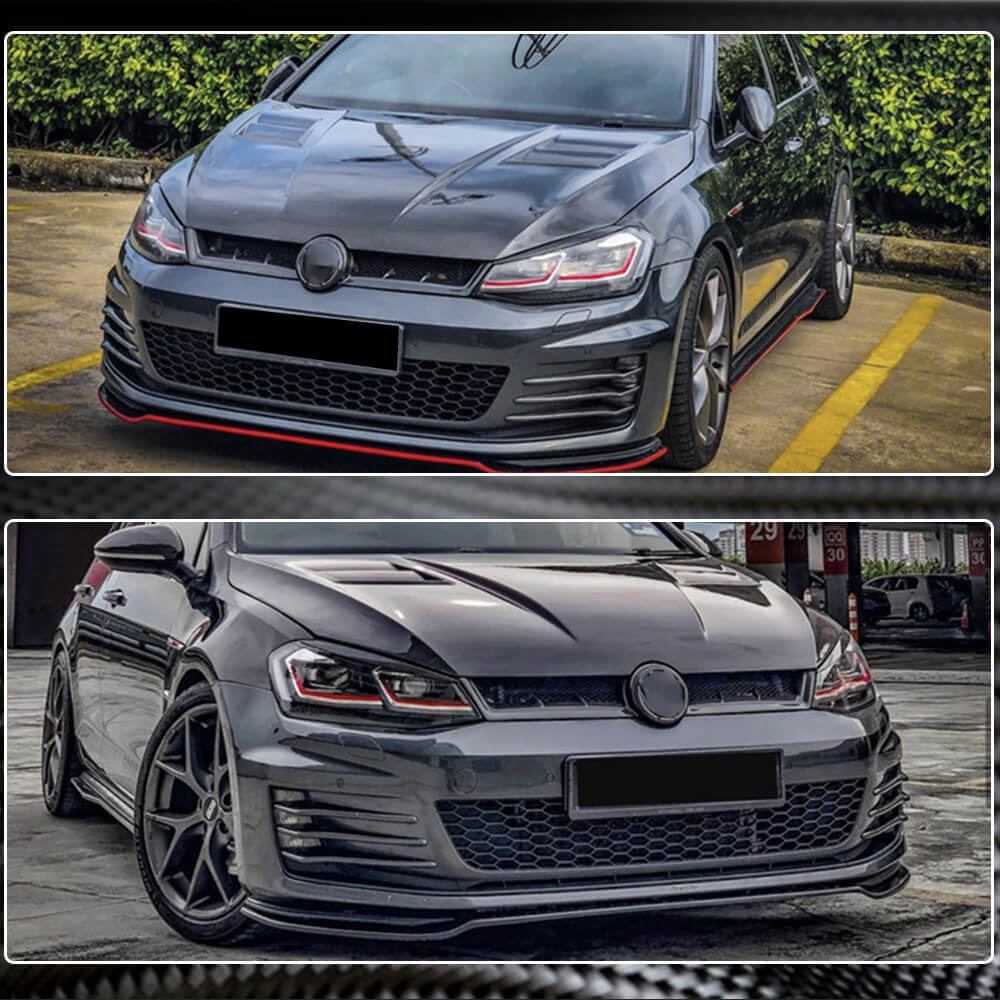 Front Grille (for HB 2012-2017, Dry Carbon) for Volkswagen Golf 7/E-Golf 2012-2020 - image 6